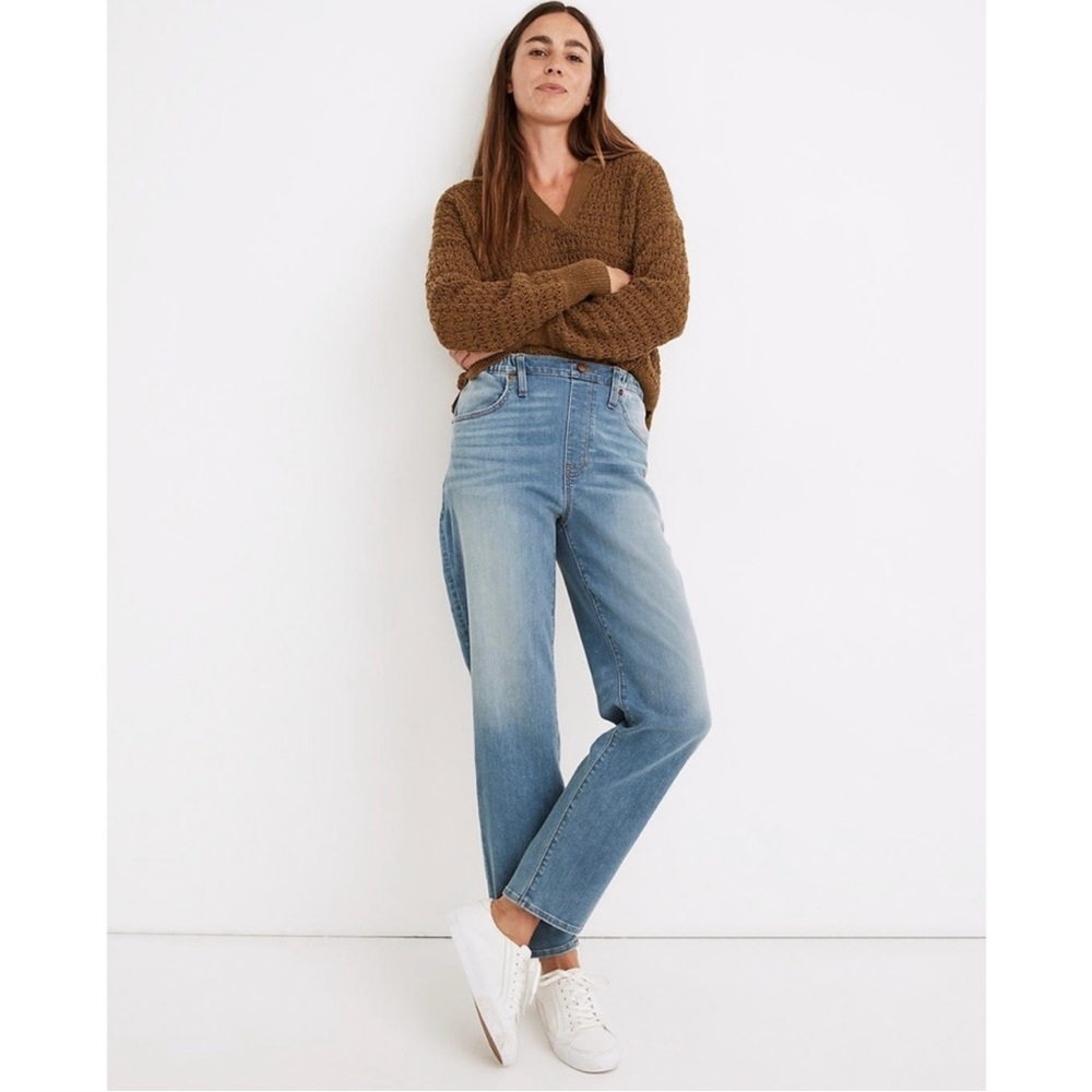 Madewell Pull-On Jeans in Keefe Wash Size 26 Baggy Loose Fit